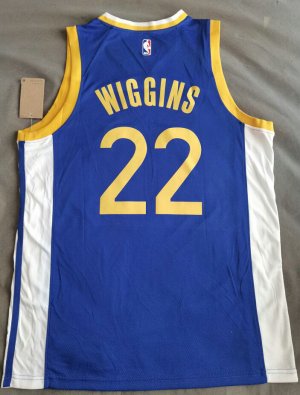 NBA 22 Wiggins Warriors 20-21 new bleu Maillot